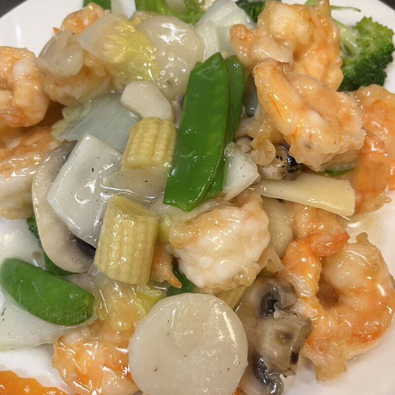 Shrimp with vegetables